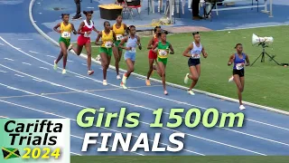 Alikay Reynolds | Rickeisha Simms | Girls 1500m FINALS | Carifta Trials Jamaica 2024