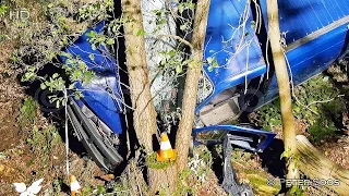 Car crash with extrication - nehoda s vyproštěním osob - Opava - Březová