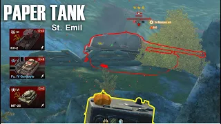 How to Ammorack Paper Tank! St.Emil  | World of Tanks Blitz
