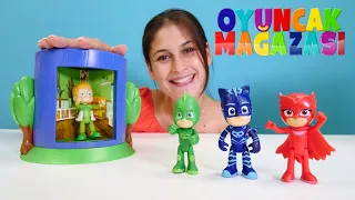 PJ Maskeliler ile çocuk videosu. Dönüşüm makinesi - yeni oyuncak! Oyuncak mağazası