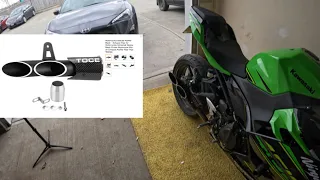 $90 Amazon Toce Slip on exhaust Install | Kawasaki Ninja 400