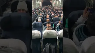 Indian Air Force "rescuing" Indian nationals from Ukraine in C-17 from Romania to India