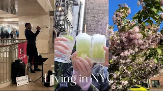 nyc vlog | 뉴욕에서 살아남기 17 | 회사 친구들과 태국 음식점 | 취업 비자 | 미국 직장인 일상 브이로그 | 네일 받고 떡볶이 먹기 | 스벅 별 열심히 모으는 나