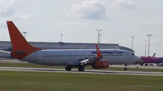 Sunwing/Smartwings Boeing 737-8FH (C-FPRP) landing at Prague Airport (PRG)