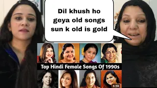 90s Old Female Solo Best Songs || Lata Mangeshkar, Alka Yagnik || Pakistani Reaction