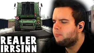 MÄHDRESCHER KOMMT NICHT ÜBER BRÜCKE! 🤣 TrilluXe REAGIERT auf REALER IRRSINN! | TrilluXe