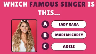 Guess The Musician Quiz: You Have 5 SECONDS to guess the name of these POP STARS