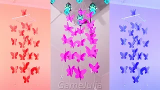 Waterfall of butterflies / Simple decor DIY