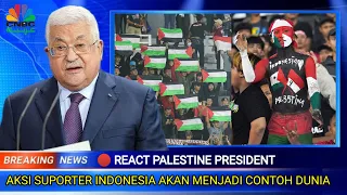 "Viral Di TV Arab" Aksi Suporter Indonesia di FIFA match day Dapat Pujian dari Presiden Palestina