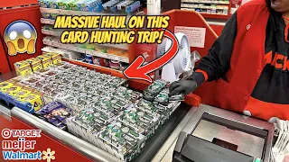 *MASSIVE HAUL ON THIS SPORTS CARD HUNTING TRIP!🤑 + OPENING A LOADED MEGA BOX!🔥