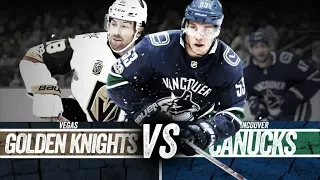 NHL 20 - Vegas Golden Knights Vs Vancouver Canucks Gameplay - NHL Season Match Dec 19, 2019
