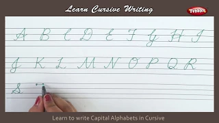 Cursive Writing | How to Write Capital Alphabets in Cursive | Alphabets Cursive Handwriting Letters