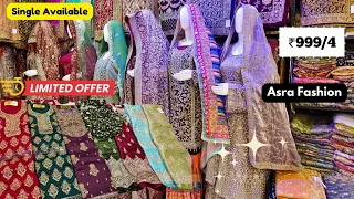4 Dress AT ₹999 Pakistani Designer Suits Single Available Bridal Collection  Wholesale Asra Fashion