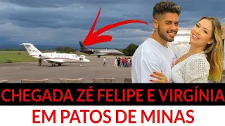 CHEGADA DO CANTOR ZÉ FELIPE E A INFLUENCER VIRGÍNIA EM PATOS DE MINAS - MG|Spotter Patense