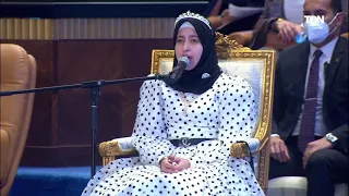 زهراء حلمي.. أول فتاة تتلو القرآن أمام رئيس الجمهورية في افتتاح رسمي