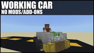 How To Build A Working Car in Minecraft Bedrock! (Command Block)