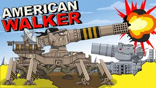 "American Monster Walker" Cartoons about tanks