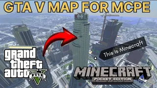 GTA V Map For Minecraft PE | GTA V Map MCPE 1.20+ | How to download GTA V map MCPE 🔥🔥