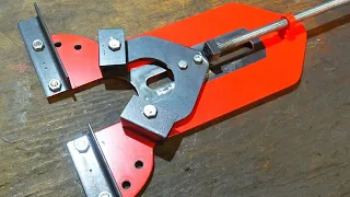 so easy ! How To Make super accurate corner Welding clamp from scrap  0°/45°/90°