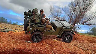 Captain America & Agent Carter out w the 1/6 Scale Willys Jeep!