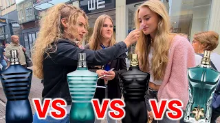 Women React to Jean Paul Gaultier Le Male, Le Male Le Parfum, Ultra Male & Le Beau 💥 Street Battle