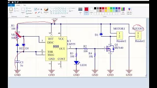 Nguyên lý mạch điều khiển tốc độ động cơ dùng ic lm555