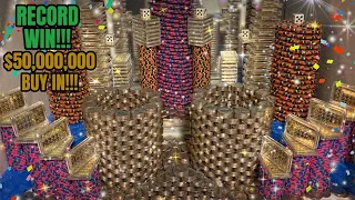 🔵(MUST SEE) 500+ QUARTERS AT ONCE!!! HIGH RISK COIN PUSHER $50,000,000 BUY IN!!! (RECORD WIN)