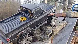 The best trail truck ever made Traxxas TRX4 high trail pulling trailer with TRX4 Bronco