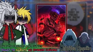 Naruto Family React To Naruto Uzumaki As Ryomen Sukuna || Neglected Au || Gacha Reaction Video ||