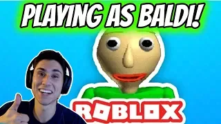 PLAYING AS BALDI! | The Schoolhouse Roblox Baldi's Basics Game | Roblox: The Schoolhouse