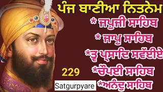 ਸਰਬੰਸਦਾਨੀ | Nitnem Panj bania | ਨਿਤਨੇਮ ਪੰਜ ਬਾਣੀਆ | Nitnem fast | nitnem | ਨਿਤਨੇਮ |By Satgurpyare 229