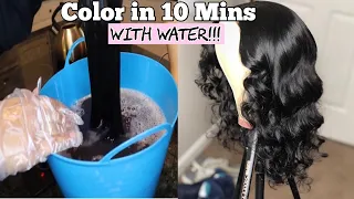 HOW TO DYE YOUR HAIR IN WATER IN 10 MINS!!| WATERCOLOR METHOD| SHATARIBAEE