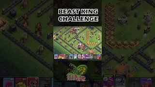 Easily 3 Star the Beast King Challenge (Clash of Clans) | #coc #clashofclans #shorts