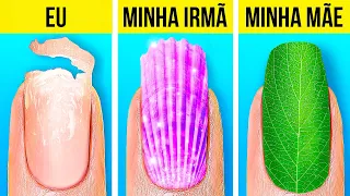 TRUQUES INCRÍVEIS DE BELEZA || Designs De Unhas Incríveis Para Iniciantes, Por 123 GO! GOLD