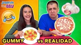 GUMMY vs REAL Challenge. GOMITAS y realidad. El AJO está ASQUEROSO!