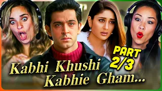 KABHI KHUSHI KABHIE GHAM Movie Reaction Part (2/3)! | Shah Rukh Khan | Kajol | Amitabh Bachchan