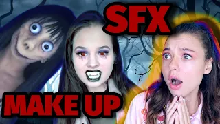 ВСТРЕТИЛА ВАМПИРОВ И МОНСТРОВ!😱 УЖАСНЫЕ макияжи из TIK TOK😲 ⚠️SFX⚠️ Makeup On TikTok