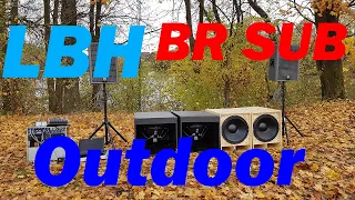 LBH118 VS BR-Sub OUTDOOR Vergleich | FP 10000q|PA Anlage|OUTDOOR-FUN|Stromaufnahme am 5,5KW Aggregat