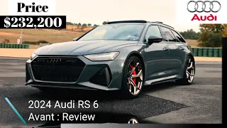 "Unleashing the Beast: 2024 Audi RS 6 Avant Performance - A Thrilling Ride!" #audi #audirs6