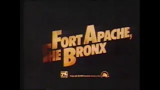 Fort Apache The Bronx 1981 TV Spot