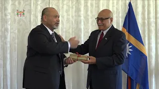 Fijian President receives courtesy call from the President of the Republic of Nauru