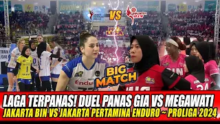 🔴 SERU BANGET! Duel Panas Gia vs Megawati ~ JAKARTA BIN VS JAKARTA PERTAMINA ENDURO ~ PROLIGA 2024