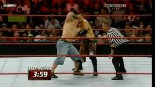 John Cena vs The Miz WWE Monday Night RAW 27 07 09