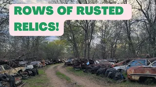 Exploring a HUGE ABANDONED Texas Salvage Yard! Hundreds of 1940s - 80s Cars & Trucks! Junkyard Tour