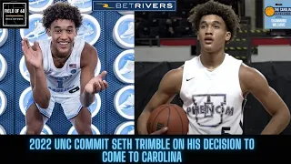 2022 UNC Commit Seth Trimble On Why He is Coming to Carolina and Family Ties to UNC