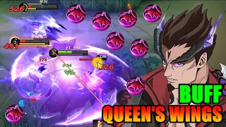 QUEEN'S WINGS BUFF | YU ZHONG PLAYER MUST TRY THIS | 1V5 NO PROBLEM | MOBILE LEGENDS