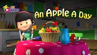 An Apple A Day Keeps The Doctor Away with Lyrics | LIV Kids Nursery Rhymes and Songs | HD