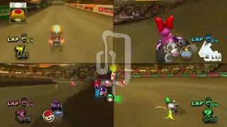 Mario Kart Wii ✦ 4 Players #445 (3 Tracks) Mirror