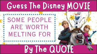 Can You Guess The Disney Movie By The Quote? | Disney Movie Quiz