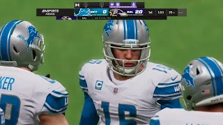 Madden NFL 22   Detroit Lions Vs Baltimore Ravens   #Lions #ravens